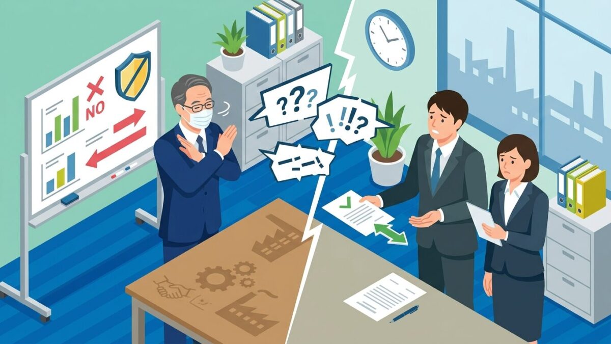 メーカーが該非判定書を出してくれない理由を図解