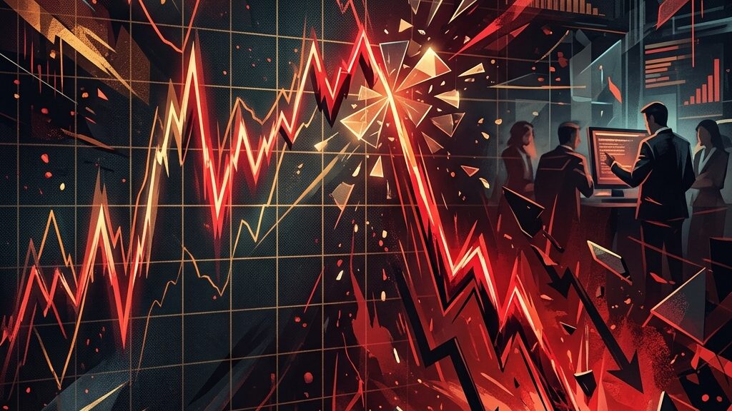 株式分割発表後の株価変動リスクと、業績による明暗を分けるチャート図