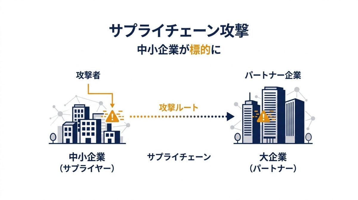 サプライチェーン攻撃の構造と中小企業の標的化