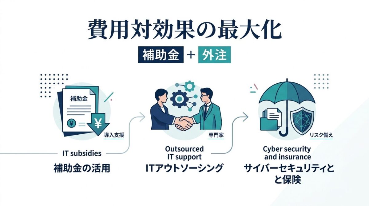 補助金活用と情シス外注による費用対効果の最大化